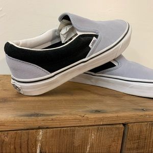 VANS Slip-on Suede grey and black EUC